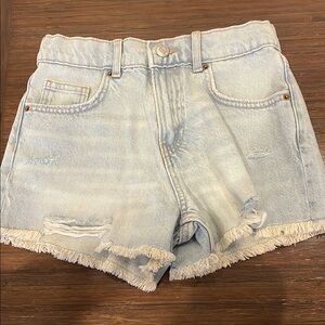 Light Blue Zara Girls Jean Shorts